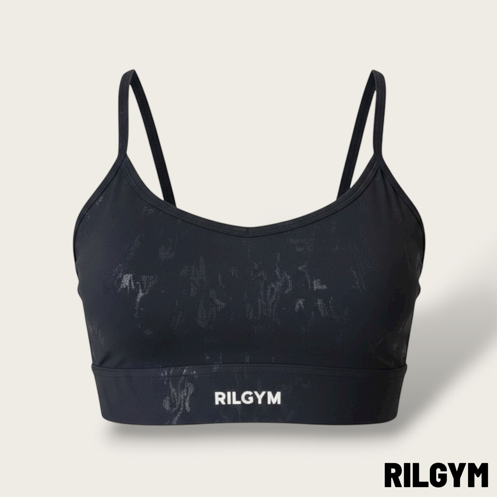 RILGYM Performance Sportski Grudnjak - CRNI - Slika 3