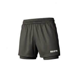 RILGYM kratke hlače 2u1 - CRNE